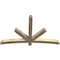 Ekena Millwork Alberta Rough Sawn Timber Gable Bracket, Douglas Fir, 72"W x 45"H x 4"D x 4"F, 15/12 Pitch GBW072X45X0404ALB00RDF - alternate 3